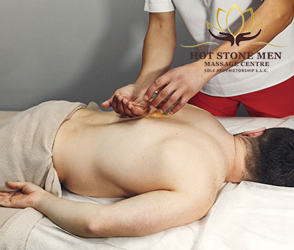 What does a full body massage include for males?
